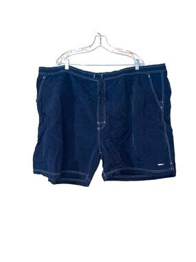 St. Johns Bay Mens 4X BlackSwim Shorts With Drawstring Waist & Mesh Lining